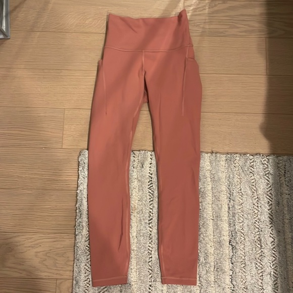 lululemon athletica Pants - Lulu lemon Fast and Free High-Rise Tight 25" in dusty rose size 4 nwot